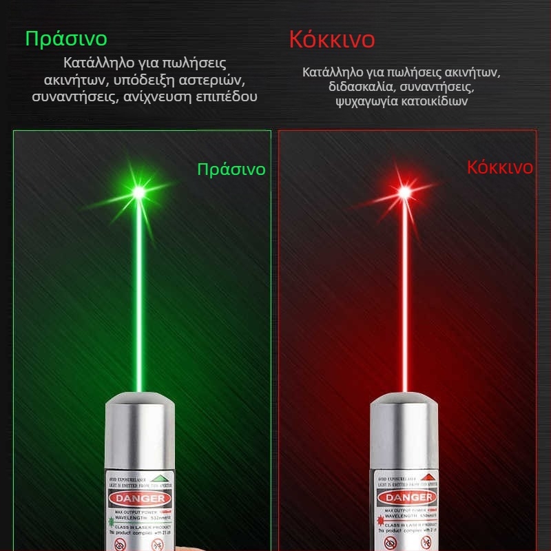 Δείκτης λέιζερ υψηλής ισχύος με υπέρυθρο και πράσινο φως, μακρύ εύρος για εξωτερική σήμανση, στυλό ένδειξης γραφείου πωλήσεων