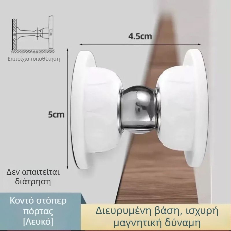 Μαγνητικός αποστάτης πόρτας από σιλικόνη χωρίς διάτρηση – μπάνιο, ήσυχη εσωτερική προστασία από κραδασμούς