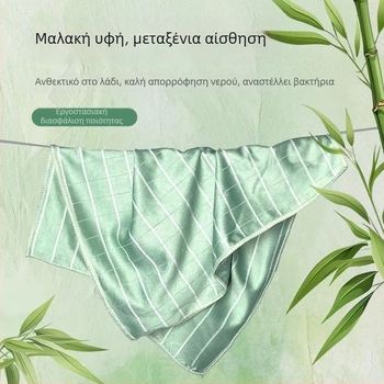 Πανί κουζίνας από ίνες μπαμπού, παχύτερη έκδοση για πλύσιμο πιάτων, πολυλειτουργικό σφουγγάρι τρίψιμο, αντιβακτηριακή πετσέτα πιάτων