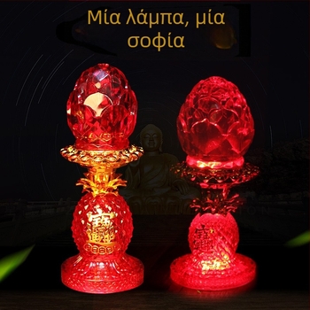 Ζεύγος LED λαμπτήρων σε σχήμα λωτού για οικιακό ιερό, βουδιστικά φώτα