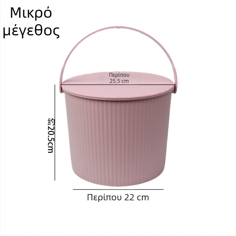 Πλαστικός κουβάς με παχύτερο κάθισμα και καπάκι – Πολυλειτουργικός οικιακός κάδος για αποθήκευση νερού, ψάρεμα, φορητή μπανιέρα και αποθήκευση ρούχων