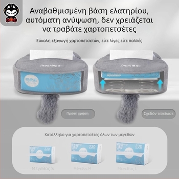Μαλακό κουτί χαρτοπετσετών αυτοκινήτου με χαρακτήρα καρτούν — κρεμαστό διακοσμητικό για πίσω κάθισμα