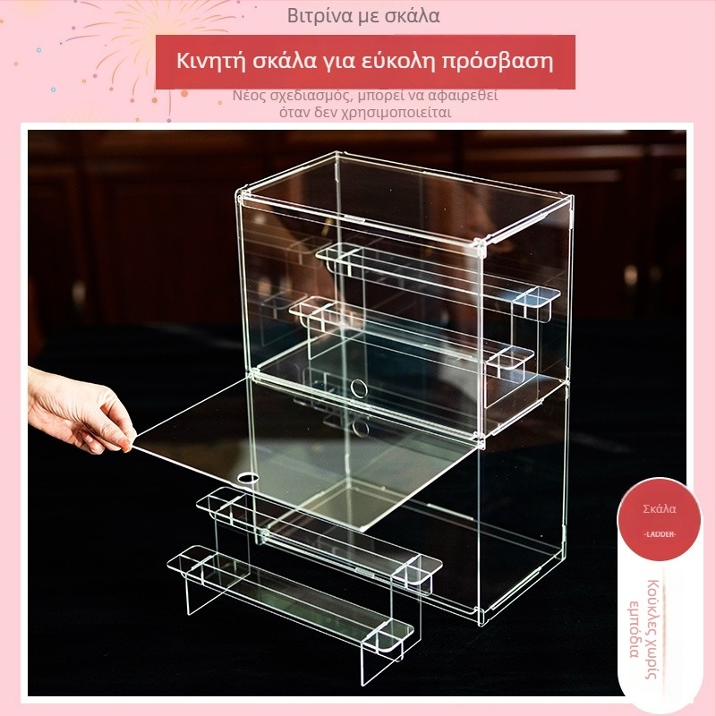 Διάφανη βάση προβολής για κουτιά τύχης (blind boxes) και φιγούρες