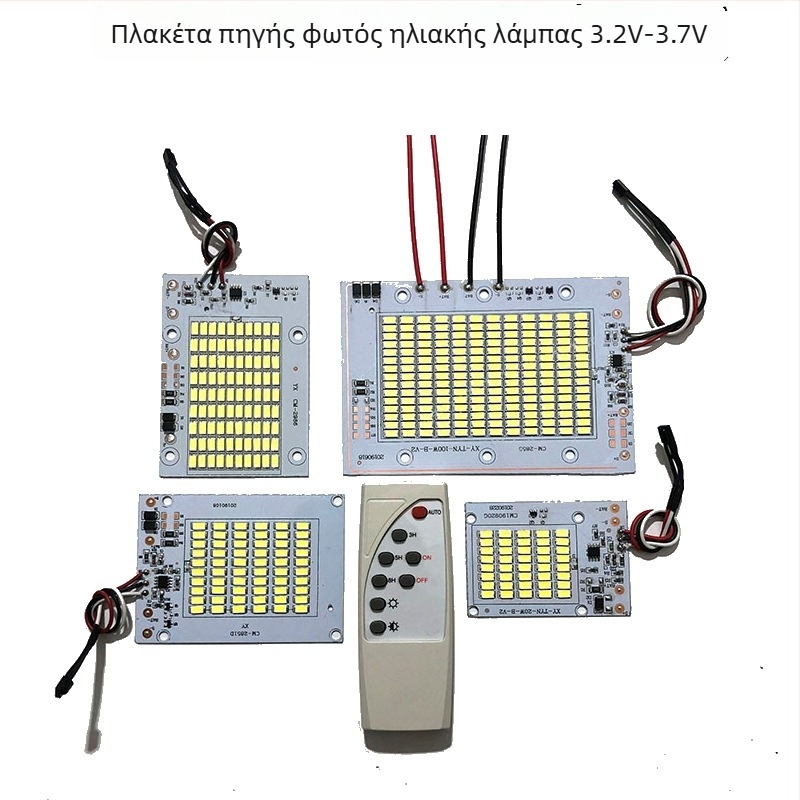 Σετ συναρμολόγησης 6V ηλιακού LED πάνελ με πλακέτα πηγής προβολέα 3.2V και ενσωματωμένο LED chip 5054 σε 3.7V