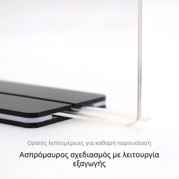 Ακρυλικό σταντ καρτών τραπεζιού Α5, διαφανής Α4 προβολέας για μενού και ετικέτες τιμών