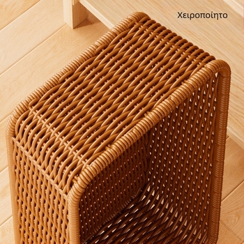 Κάδος αποθήκευσης βρώμικων ρούχων από συνθετικό ρατάν, αμερικανικού στυλ, υψηλής ποιότητας, οργανωτής κάτω από ντουλάπι μπάνιου για απορρυπαντικό