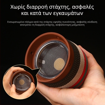 Διπλού επιπέδου κάδος για moxibustion από πορφυρή πηλό, κεραμικός κάδος