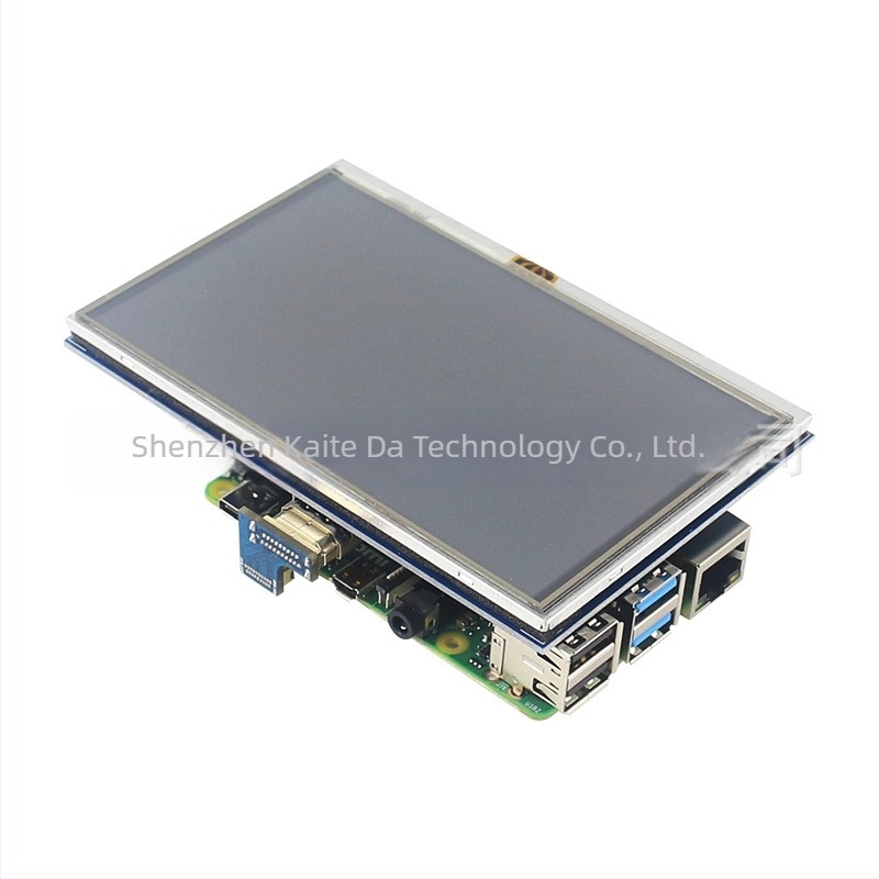 5 ιντσών οθόνη αφής για Raspberry Pi με HDMI προσαρμογέα, αντίσταση στην αφή, συμβατή με Raspberry Pi 4B/3B+/3B