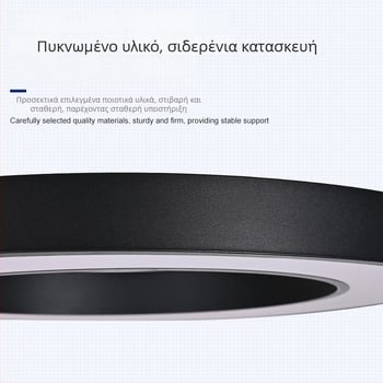 LED κρεμαστό φωτιστικό – κυκλικό κενό δαχτυλίδι, μεταλλικό περίβλημα, σύγχρονος μινιμαλισμός, διάμετρος 120 mm, 5000 lm, CRI ≥ 80, 24V