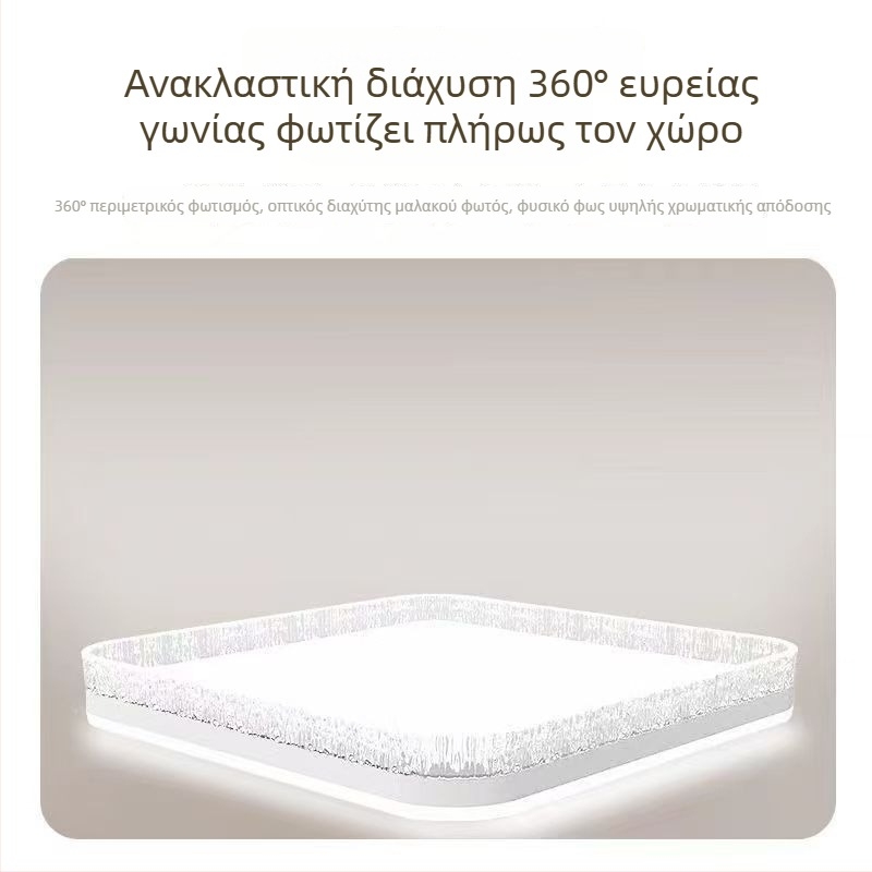 Φωτιστικό οροφής LED για σαλόνι και τραπεζαρία, πλήρες φάσμα προστασίας ματιών, μοντέρνος μινιμαλιστικός σχεδιασμός