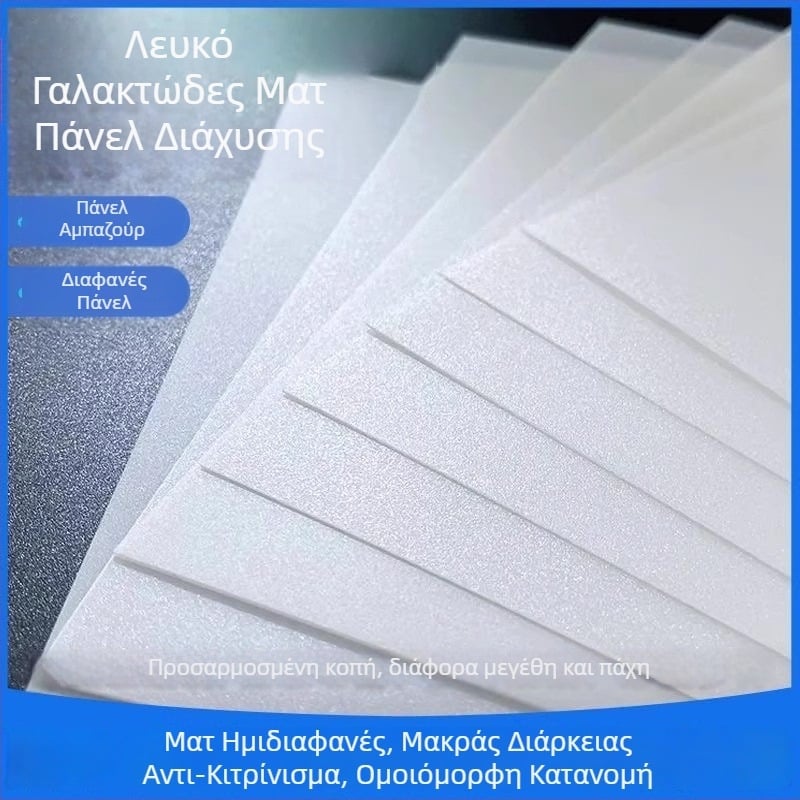 LED πάνελ διάχυσης ματ PS για οροφικό φωτισμό, διαφανής πάνελ διάχυσης φωτός, προστασία ματιών