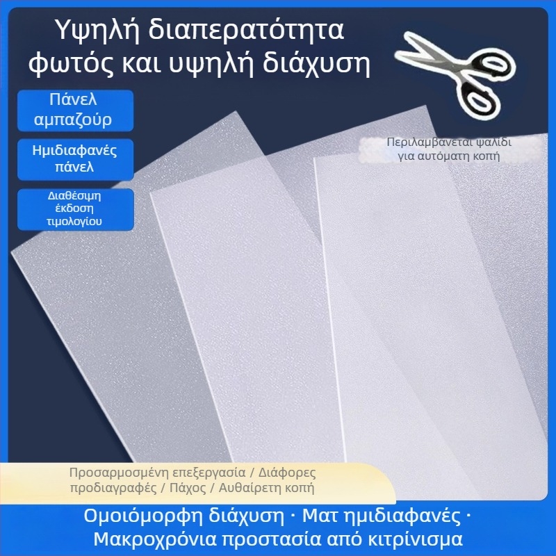 LED ακρυλικό πάνελ οροφής λαμπτήρα με αντι-ανακλαστικό κάλυμμα και διαχυτικό φιλμ για απαλό φως