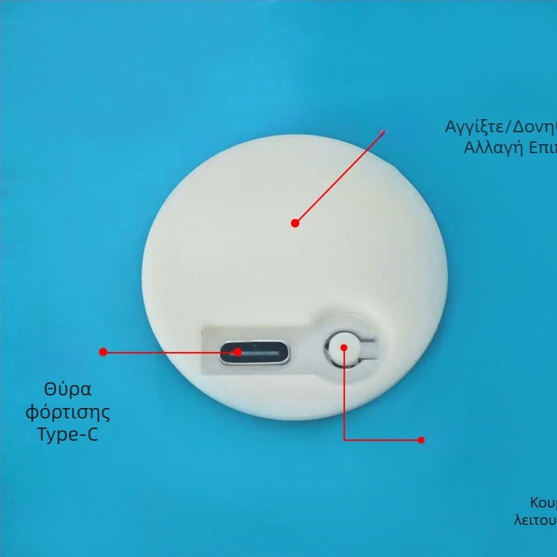 DIY επαναφορτιζόμενη βάση για φωτιστικό αφής, κυκλική διάμετρος 38 mm, μικρό ζεστό φως νυχτερινό φως