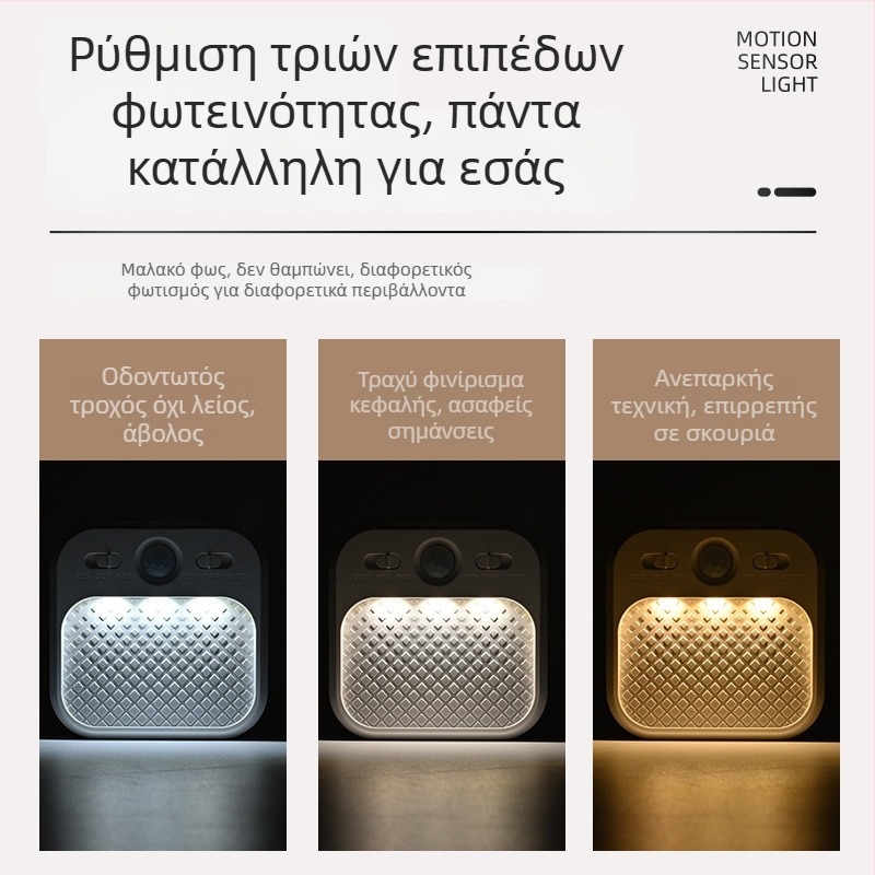 Έξυπνο νυχτερινό φως με αισθητήρα κίνησης, επαναφορτιζόμενο USB, για ντουλάπα, χολ, σκάλες, κουζίνα και υπνοδωμάτιο — πολύχρωμο φως φροντίδας θηλάσματος