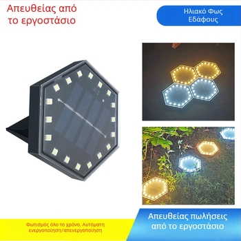 Υπόγεια LED φώτα με ηλιακή ενέργεια για τοποθέτηση σε τοίχους, σκάλες, φράχτες και γκαζόν