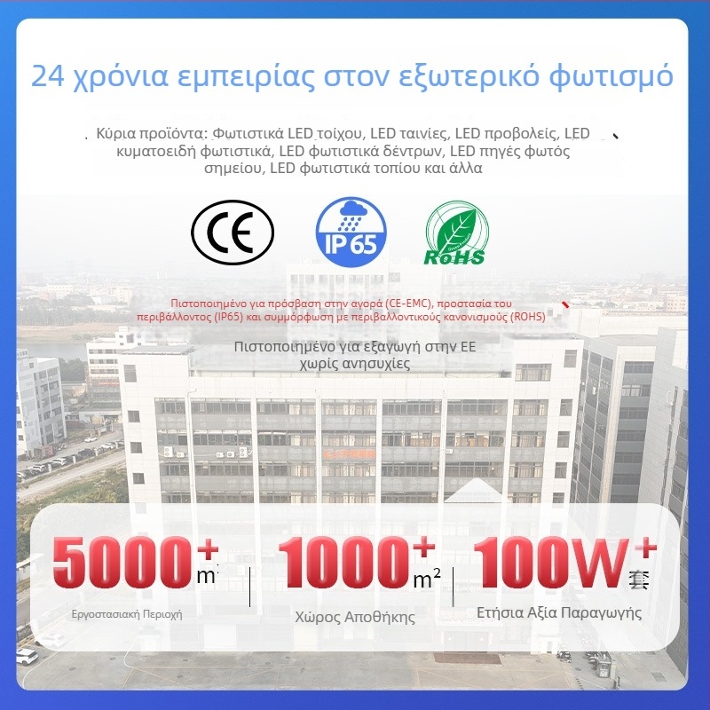 Εξωτερικό γραμμικό LED φως – αδιάβροοι γραμμικοί προβολείς προσόψεων κτιρίων, πολύχρωμο φωτισμό εξωτερικών επιγραφών, 24V LED