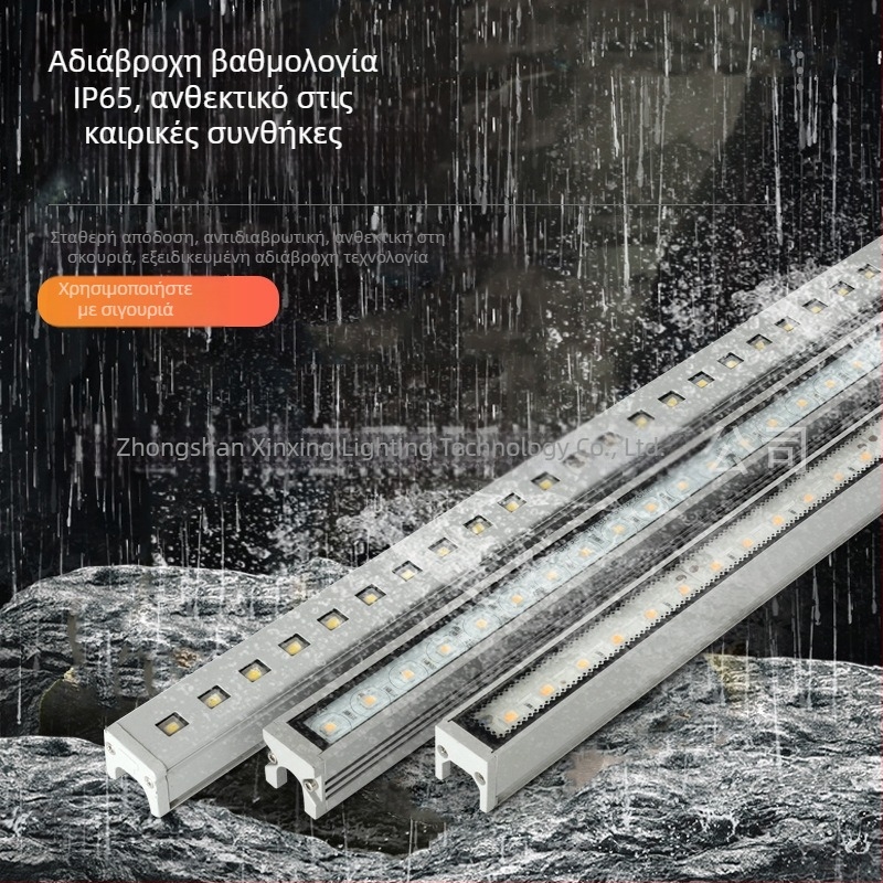 24V εξωτερικά αδιάβροχα LED γραμμικά φώτα για βίλα – πολύχρωμα φώτα περιγράμματος τοίχων και φωτιστικά πλύσης τοίχων εξωτερικά