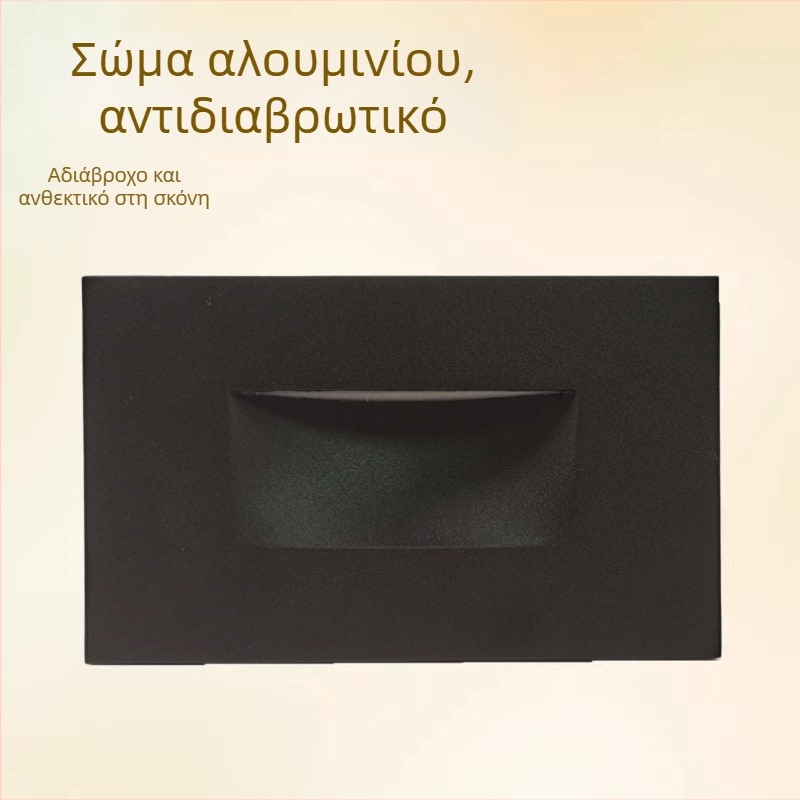 LED φωτιστικό σκαλοπατιών με εξαρτήματα αντικατάστασης, ρυθμιζόμενη θερμοκρασία χρώματος σε τρία επίπεδα, είσοδος χαμηλής τάσης 12V/24V