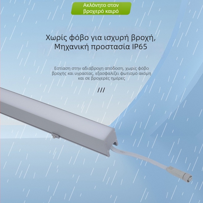 DMX512 Εξωτερικό φως περιγράμματος 24W LED φωτισμός τοίχου, αδιάβροχο γραμμικό φως για κτήρια
