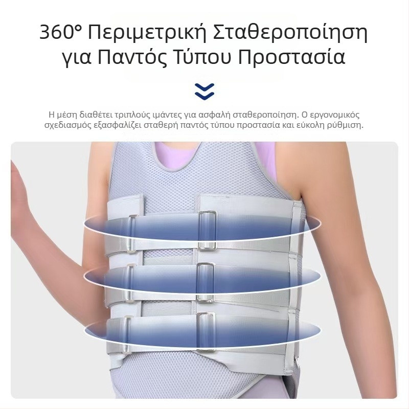 Νάρθηκας σταθεροποίησης θωρακολομπικός για ενήλικες, μετεγχειρητικό στήριγμα για κατάγμα οσφυϊκού, ορθωτική θωρακολομβική ζώνη μέσης, διαπνοή και συμπίεση