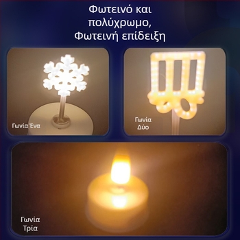 LED κερί με δημιουργικό σχήμα για διακόσμηση γενεθλίων και ρομαντικής πρότασης γάμου