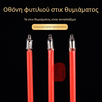 LED λαμπτήρας θυμιάματος με πρίζα για λατρεία του Βούδα, ευλογία πλούτου, διακόσμηση για το σπίτι για το Νέο Έτος