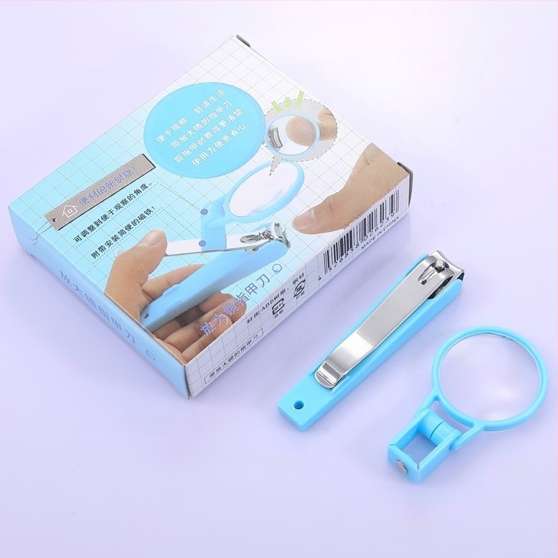 Πολυχρηστικό σετ κοπτών νυχιών με μεγεθυντικό φακό, περιστρεφόμενοι κοπτήρες νυχιών, κατάλληλο για ηλικιωμένους, δυνατότητα εκτύπωσης λογότυπου