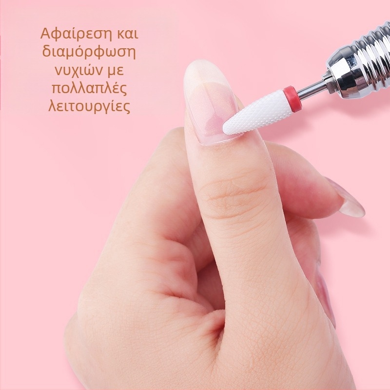 P10 επαναφορτιζόμενη συσκευή γυαλίσματος νυχιών με αντικαταστάσιμη κεφαλή, φορητό εργαλείο διαμόρφωσης νυχιών