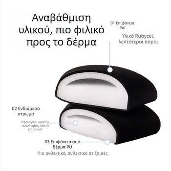 BQ Σφουγγάρι πούδρας με μαύρο πυρήνα marshmallow για cushion foundation – διπλής χρήσης, στεγνό και βρεγμένο σφουγγάρι μακιγιάζ