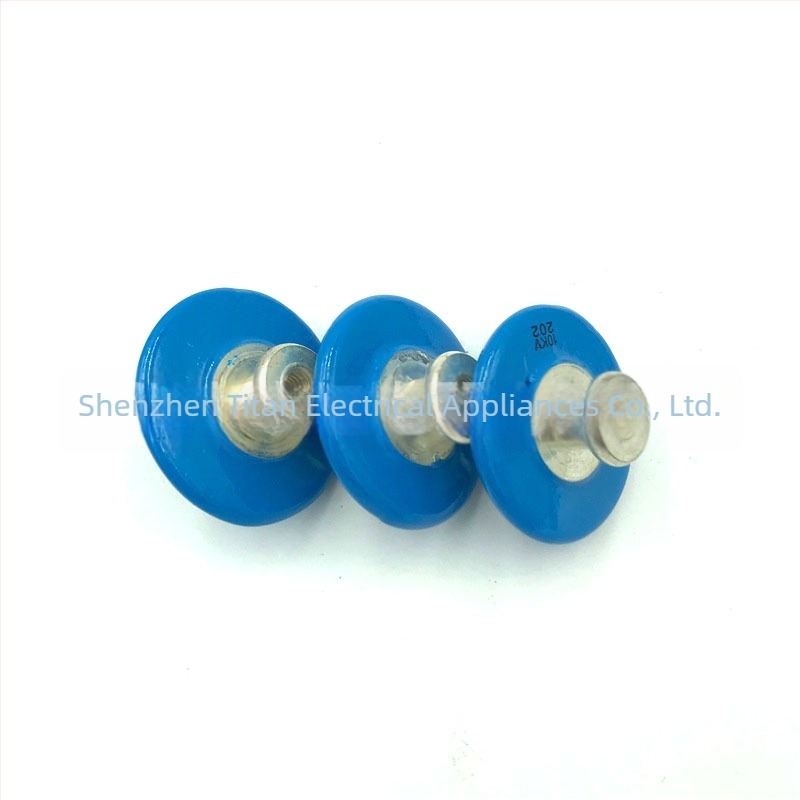 DT40 202 10KV κεραμικός διηλεκτρικός πυκνωτής φίλτρου αστραπών υψηλής τάσης, τύπου κουμπί