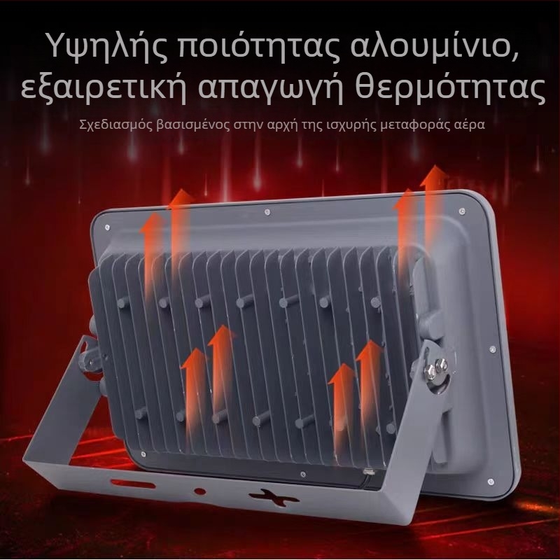 LED εξωτερικός προβολέας με αδιάβροχο περίβλημα για πινακίδες, αυλή και οδικό φωτισμό, προβολέας-πύργος και βιομηχανικός φωτισμός