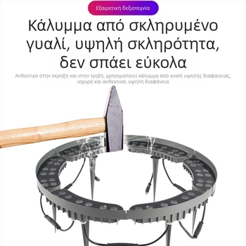 Εξωτερική LED λάμπα δέντρου, αδιάβροχος προβολέ κήπου και τοπίου, γειωμένο φωτιστικό με πολύχρωμο δαχτυλίδι