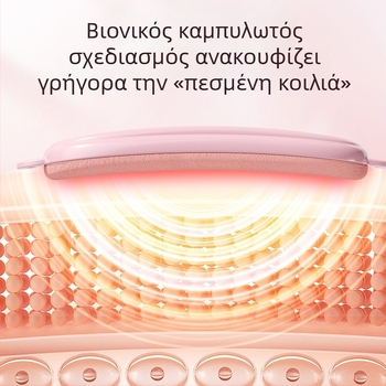 Νέος Σχεδιασμός Θερμός Ιμάντας Πυέλου με Μασάζ Κοιλιάς, Θέρμανση και Δόνηση στη Μέση, 4 Λειτουργίες