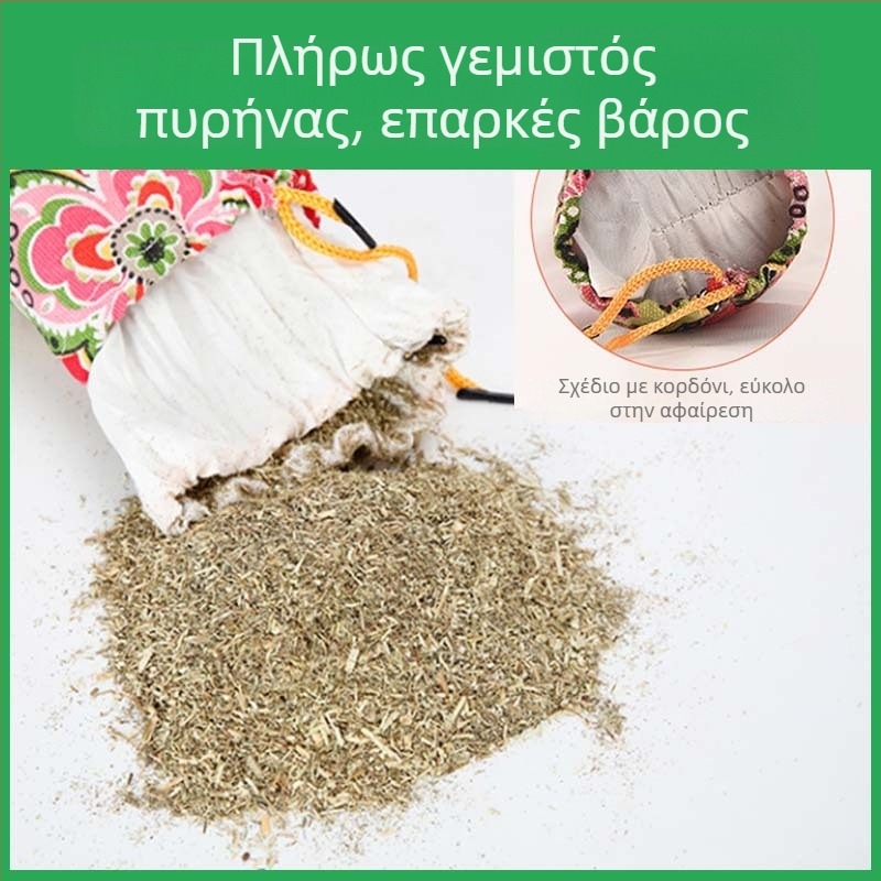 Αυχενικό μαξιλάρι με αρτεμισία για οικιακή χρήση, υποστήριξη αυχένα, στρογγυλό σχήμα, διάφορα στυλ