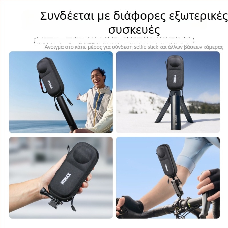 SYMIK Θήκη Προστασίας για Insta360 X5/X4 με βελούδινη επένδυση
