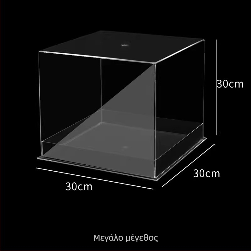Τετράγωνο διαφανές ακρυλικό κουτί για λουλούδια και φρούτα – Πολυτελής θήκη προβολής για μπουκέτα και διατηρημένα λουλούδια
