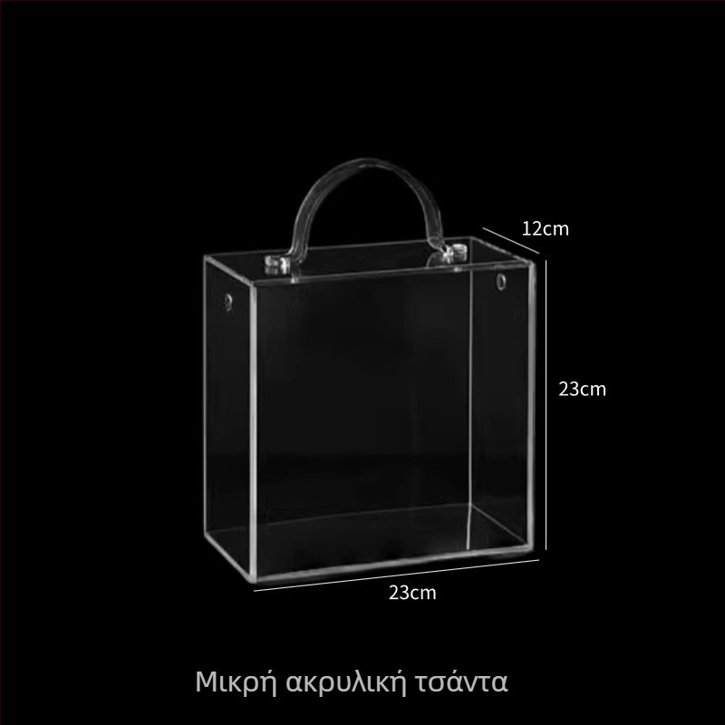 Τετράγωνο διαφανές ακρυλικό κουτί για λουλούδια και φρούτα – Πολυτελής θήκη προβολής για μπουκέτα και διατηρημένα λουλούδια