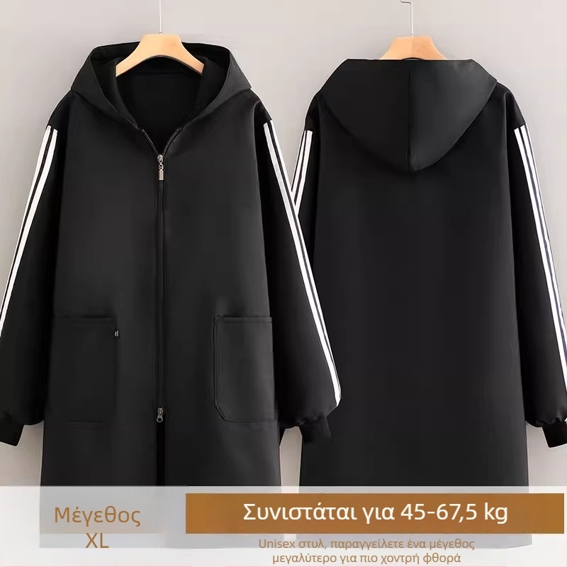 Ποδιά με μακριά μανίκια, αντιβρωμιάς, πολυεστερική ύφανση, μονόχρωμη, μέγεθος XL–2XL, κορεατικό στυλ