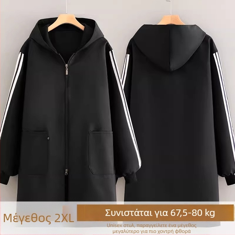 Ποδιά με μακριά μανίκια, αντιβρωμιάς, πολυεστερική ύφανση, μονόχρωμη, μέγεθος XL–2XL, κορεατικό στυλ