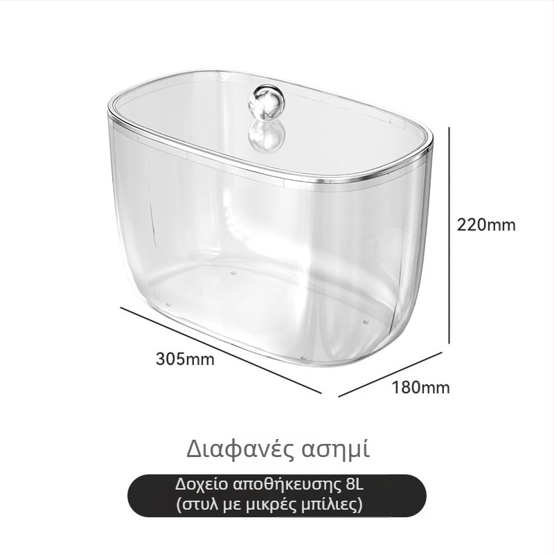 Διάφανο πλαστικό δοχείο αποθήκευσης για παιδικά τουβλάκια με σφραγιζόμενο καπάκι