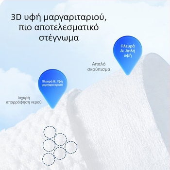 Ankexin Σκούφος για Στέγνωμα Μαλλιών με Κουμπιά, Παχύτερος, Μίας Χρήσεως, Υψηλά Απορροφητικός και Γρήγορο Στέγνωμα, Δεν Αφήνει Ίνες