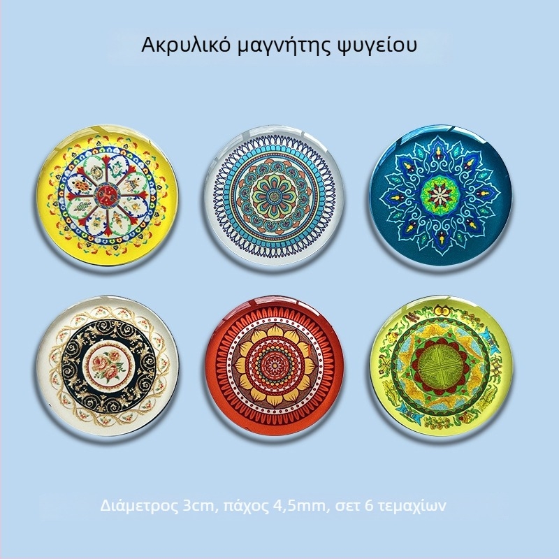 Προσαρμοσμένα ακρυλικά μαγνητάκια ψυγείου – πόλη, τουρισμός και πολιτισμός, κινέζικου στυλ εορταστικών ζευγών στίχων και Θεοί της πόρτας