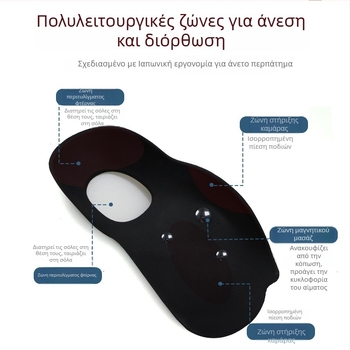 Πλατύ πέλμα: μαγνητικός μασάζ πάτος με στήριξη καμάρας, ορθοπεδικός ημι-πάτος για πόδια τύπου Χ