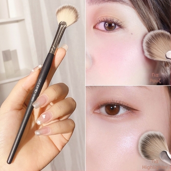GECOMO Πινέλο ρουζ και highlighter με μαλακές τρίχες, δεν απορροφά προϊόντα, εύκολη εφαρμογή, εργαλείο μακιγιάζ για αρχάριους