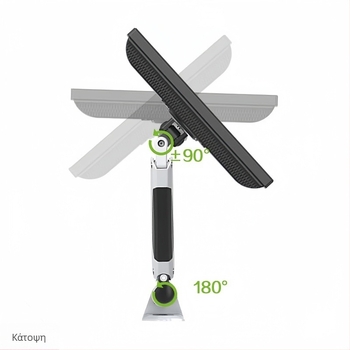 Gibbon GM111W 27 ιντσών βραχίονας τοίχου για οθόνη με πνευματική ανύψωση, τηλεσκοπική ρύθμιση ύψους και περιστροφή