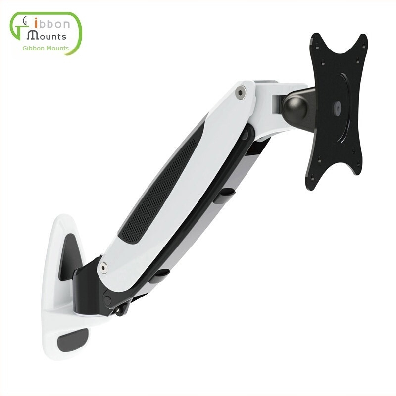 Gibbon GM111W 27 ιντσών βραχίονας τοίχου για οθόνη με πνευματική ανύψωση, τηλεσκοπική ρύθμιση ύψους και περιστροφή