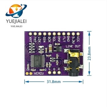 GY-PCM5102 I2S DAC αποκωδικοποιητική πλακέτα για Raspberry Pi
