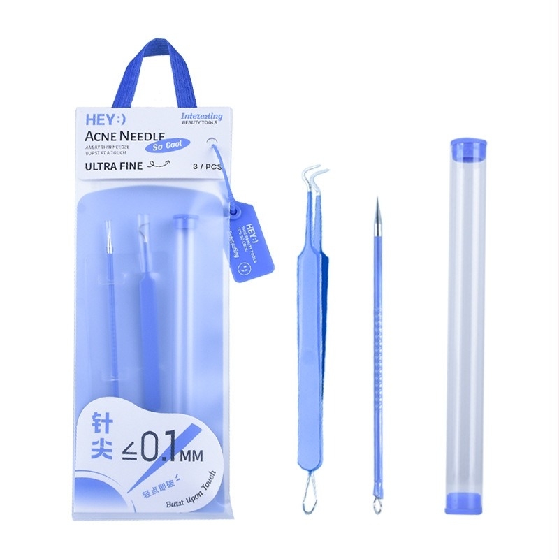 Marianne σετ ακνής βελόνας και εργαλείου αφαίρεσης μαύρων στιγμάτων – Ζώνη Τ, ανώδυνο εργαλείο εξαγωγής σπυριών, υπερλεπτές βελόνες 9004