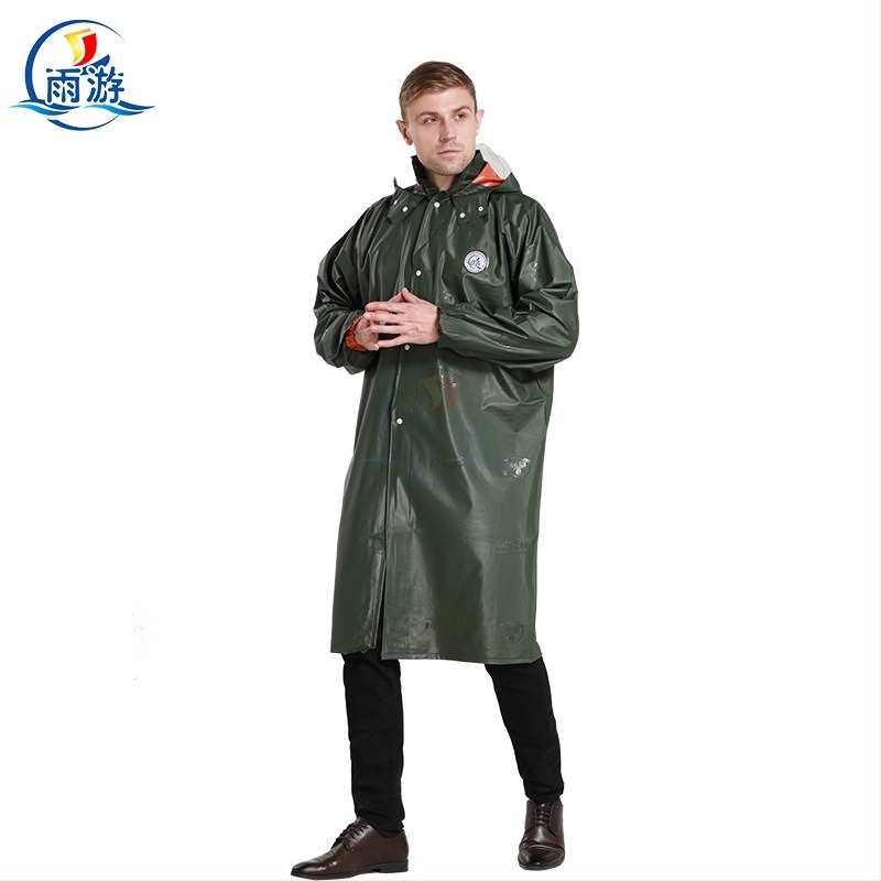 Rain Tour Ανακλαστικό αδιάβροχο PVC για ενήλικες, μακρύ ολόσωμο
