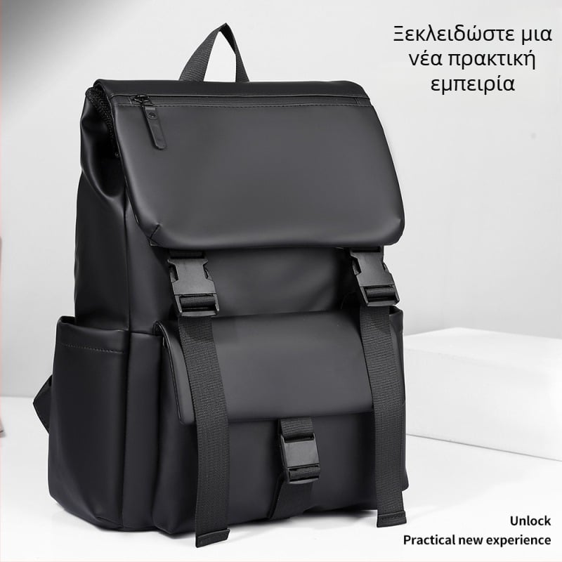 Επαγγελματικό σακίδιο πλάτης με καπάκι, καινοτόμος σχεδίαση, κομψό πολυλειτουργικό σακίδιο για φορητό υπολογιστή 8-ιντσών
